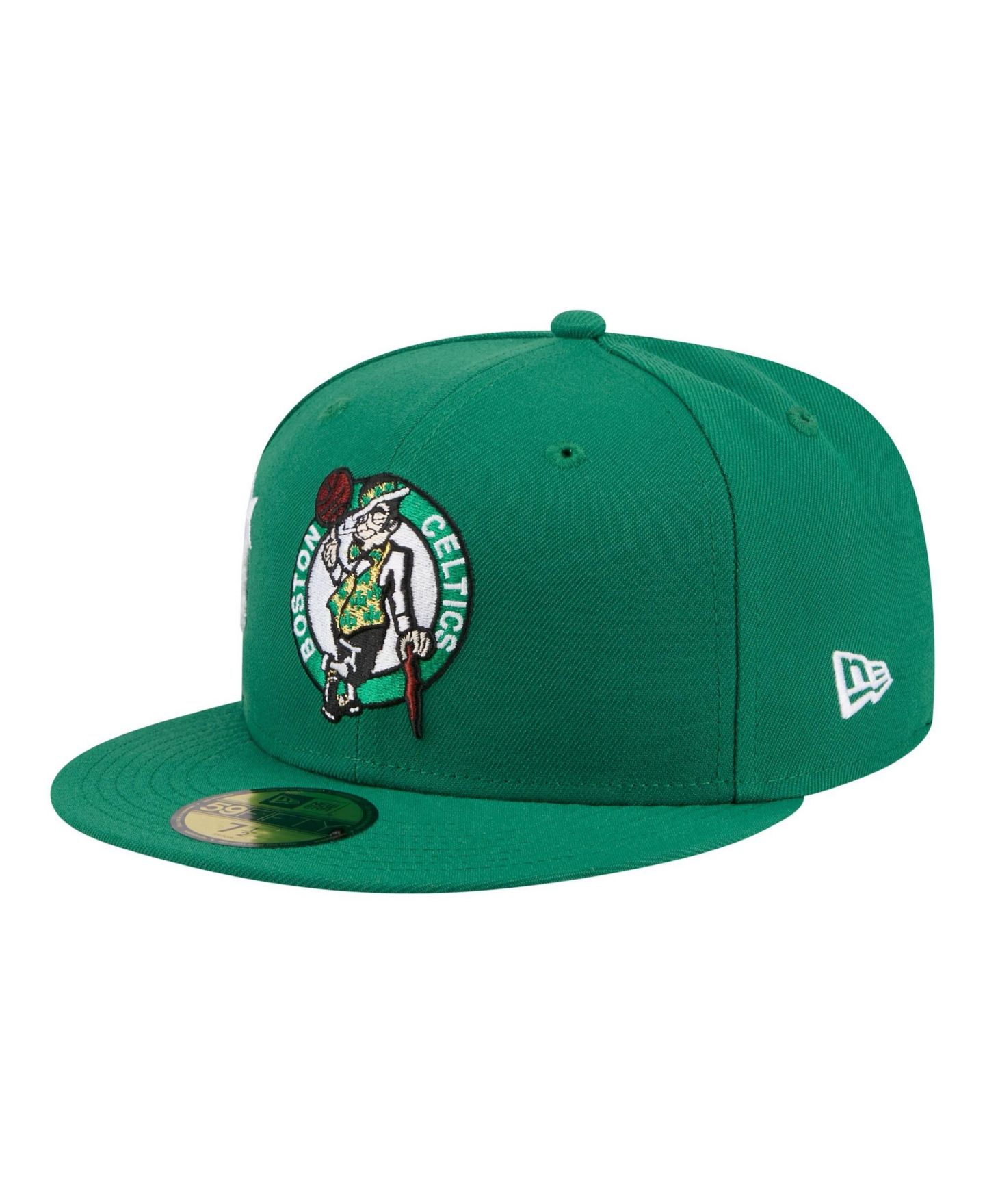 Мужская кепка New Era Kelly Green Boston Celtics Team Collage 59FIFTY Fitted Hat — фото 7