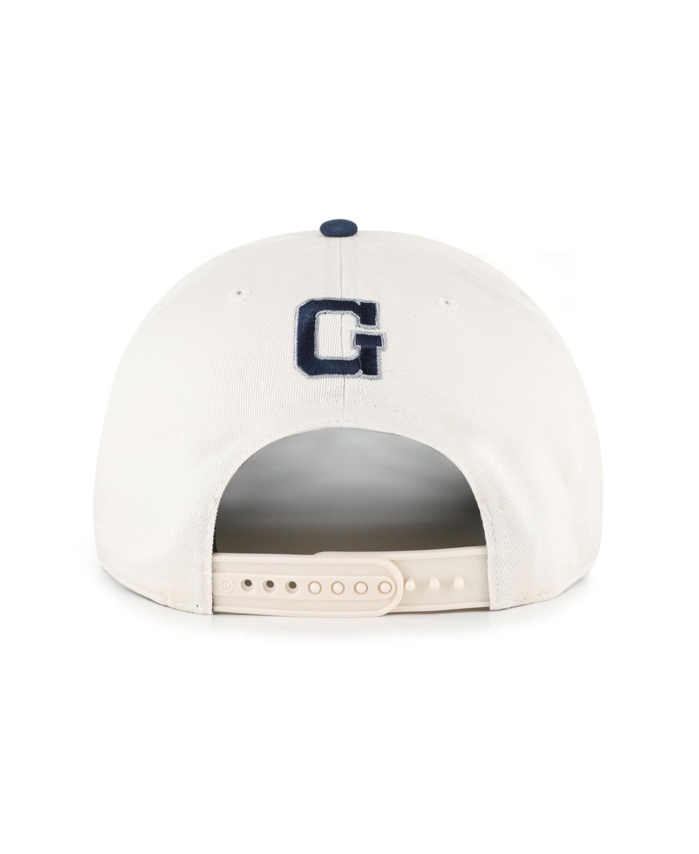Женская кепка '47 Brand Cream/Navy Georgetown Hoyas Rope Script Hitch Adjustable Hat — фото 2