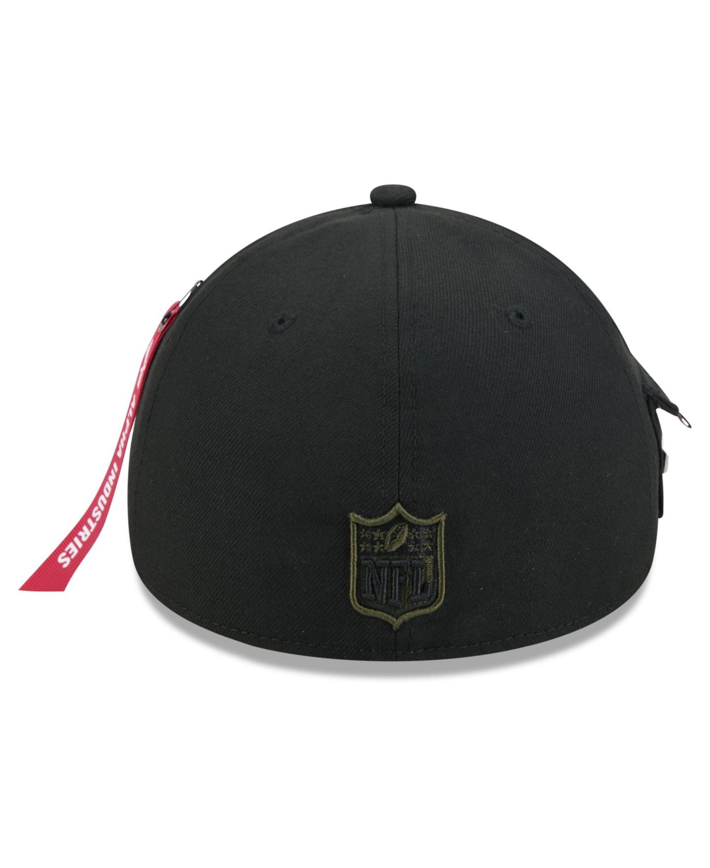 Мужская кепка New Era X Alpha Industries Black Pittsburgh Steelers A-Frame 59FORTY Fitted Hat — фото 3