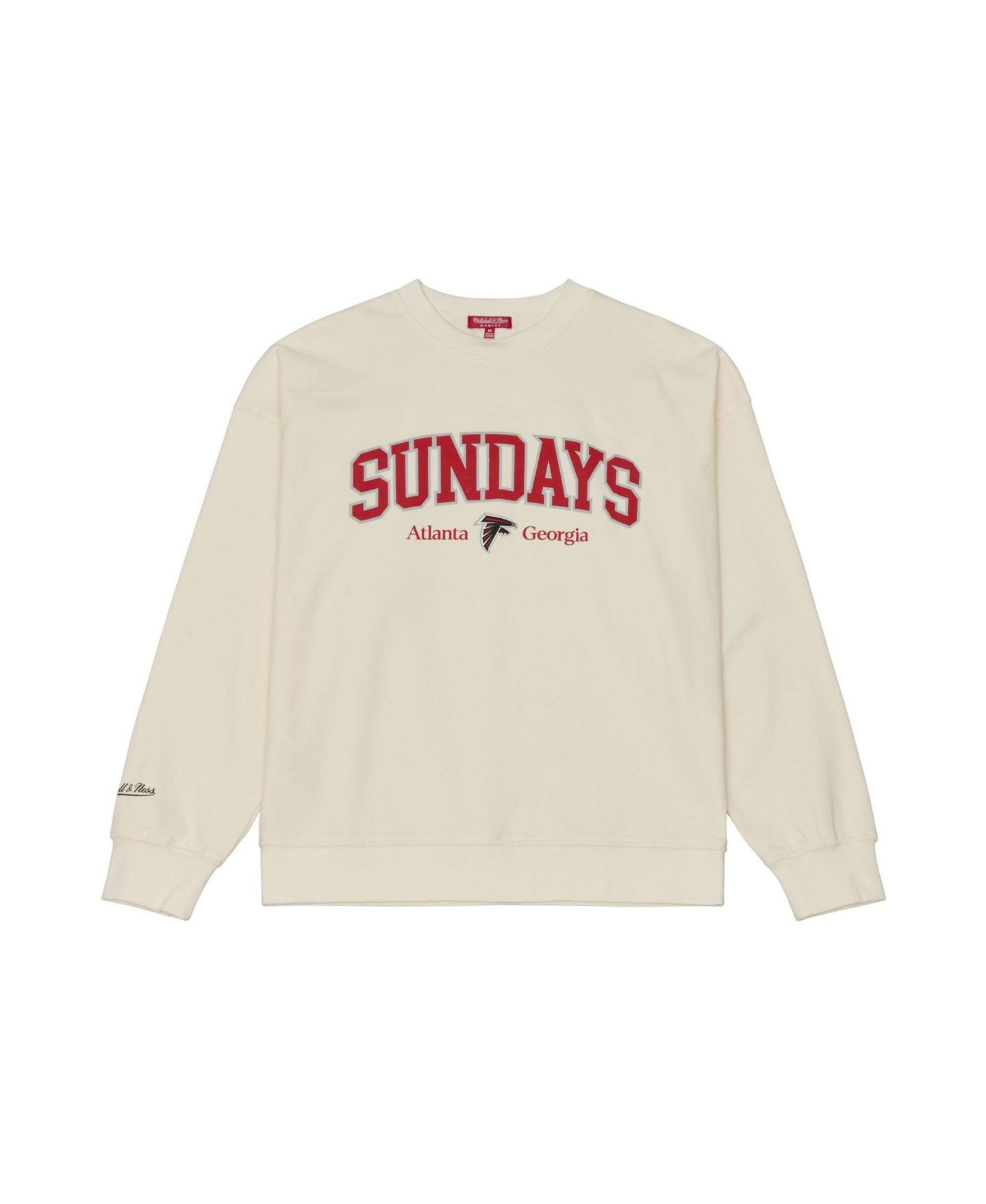 Женская толстовка Mitchell & Ness Cream Atlanta Falcons Sundays — фото 4