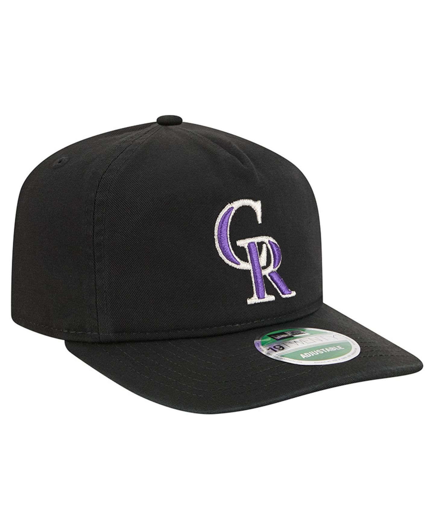 Мужская кепка New Era Black Colorado Rockies Team 19TWENTY Adjustable Hat — фото 3