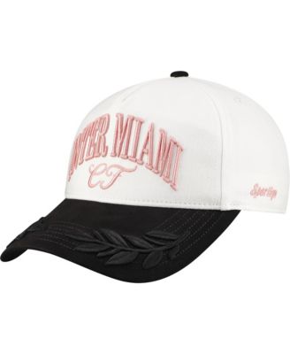 Men's and Women's White/Black Inter Miami CF Admiral Twill Adjustable Hat