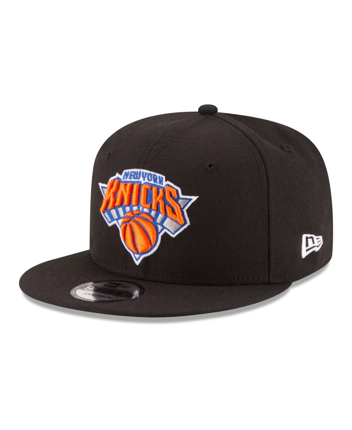 New Era Big Boys' and Girls' Black New York Knicks 9FIFTY Snapback Hat - Black