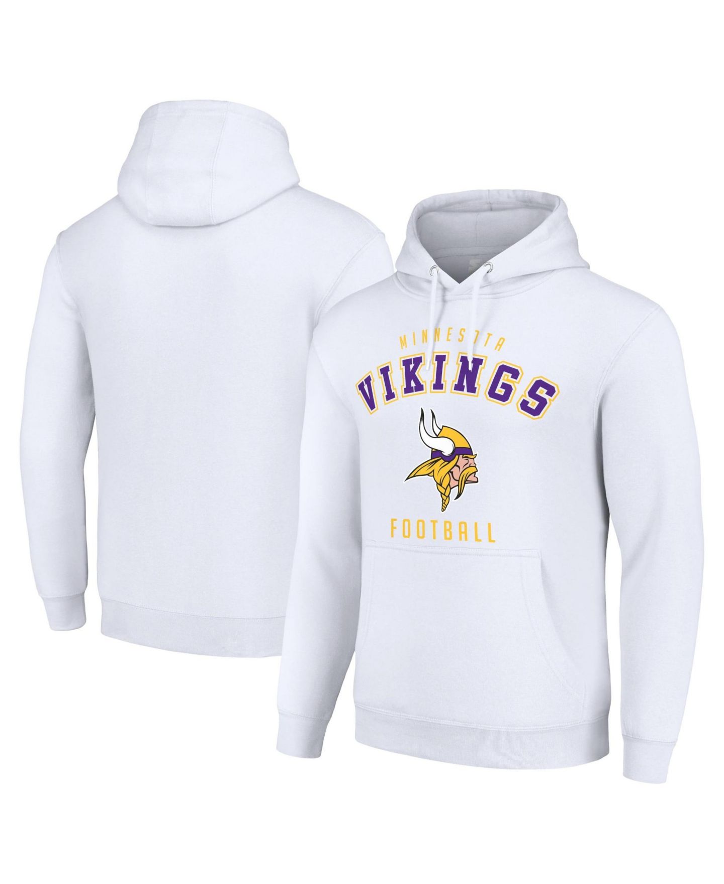 Худи Starter White Minnesota Vikings Logo Pullover — фото 1