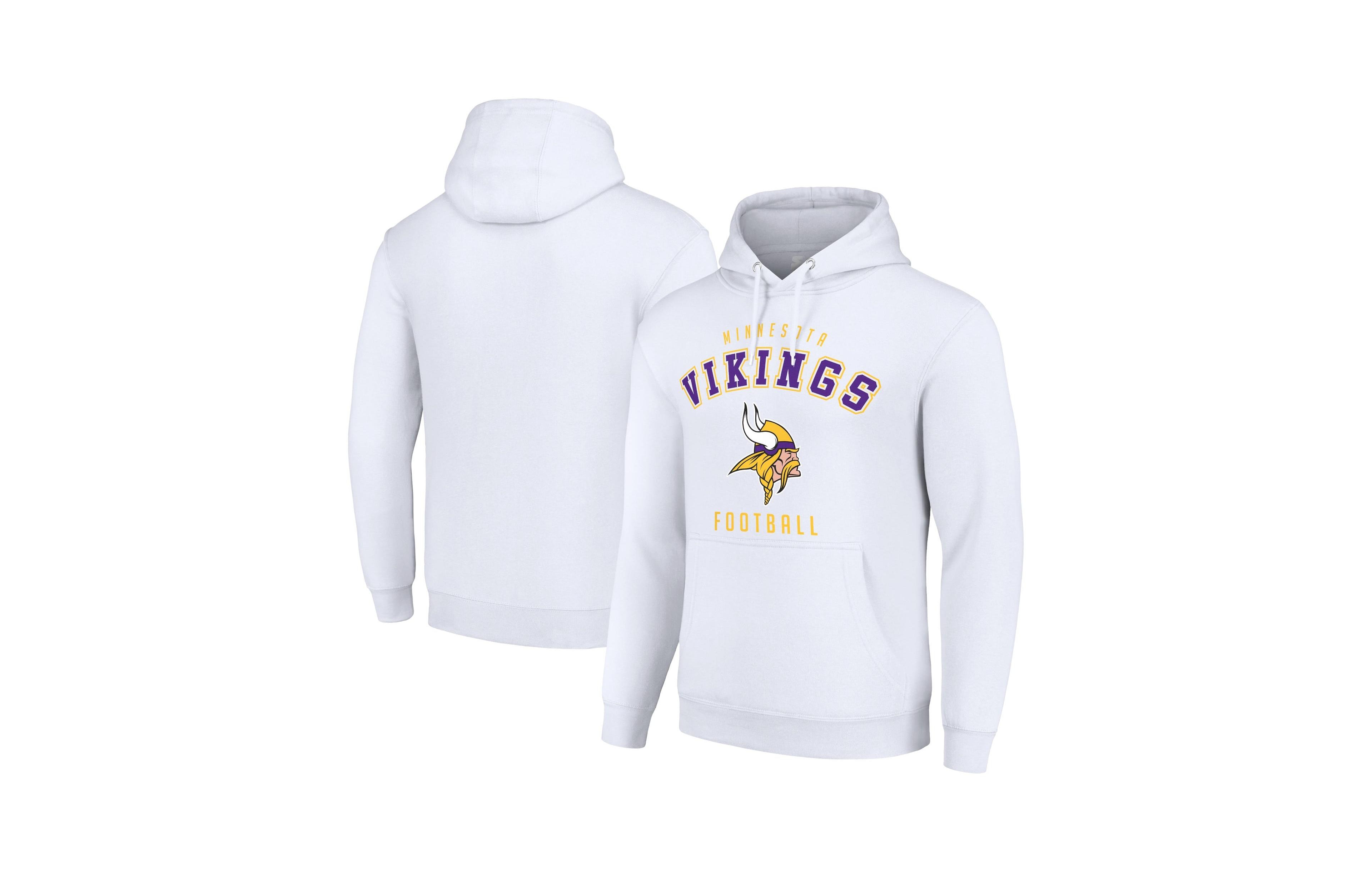 Starter Men's and Women's White Minnesota Vikings Logo Pullover Hoodie