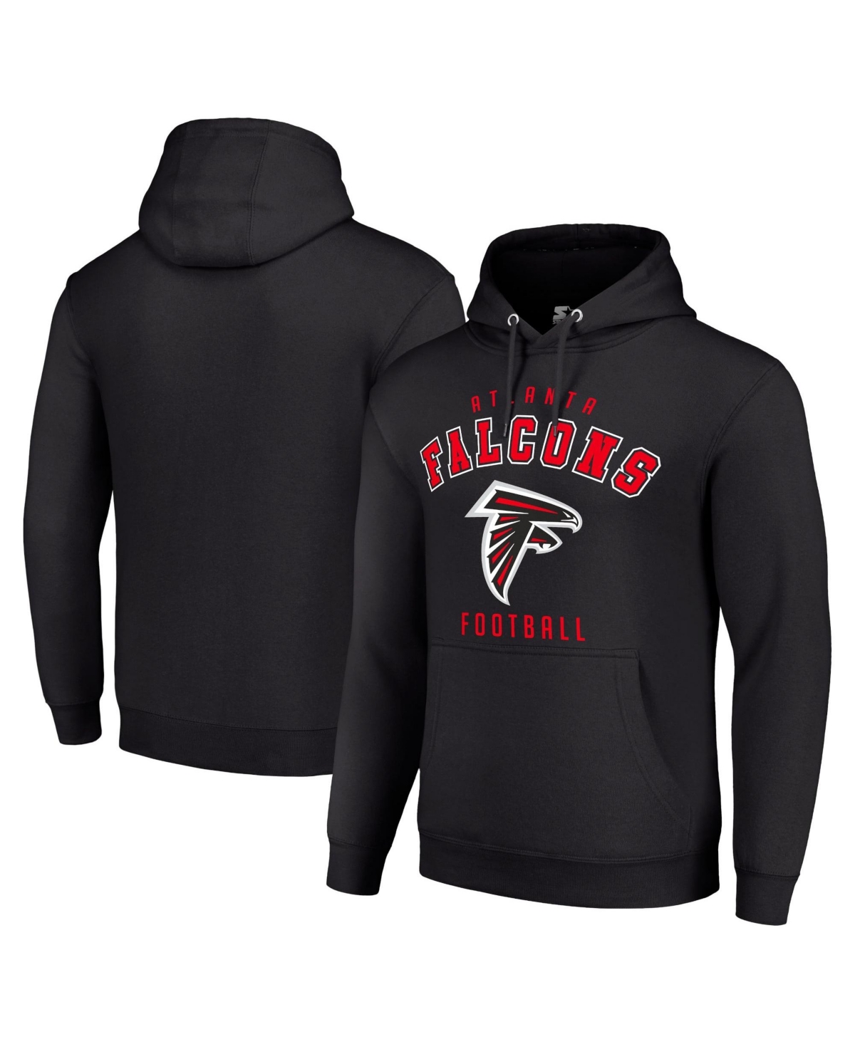 Starter Men's and Women's Black Atlanta Falcons Logo Pullover Hoodie