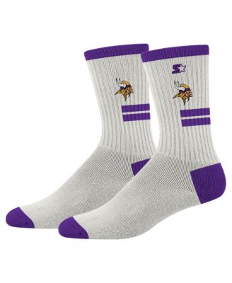 Men's and Women's Cream Minnesota Vikings Premiere Cushioned Crew Socks