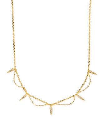 Cubic Zirconia Gold-Tone Fate Choker Necklace