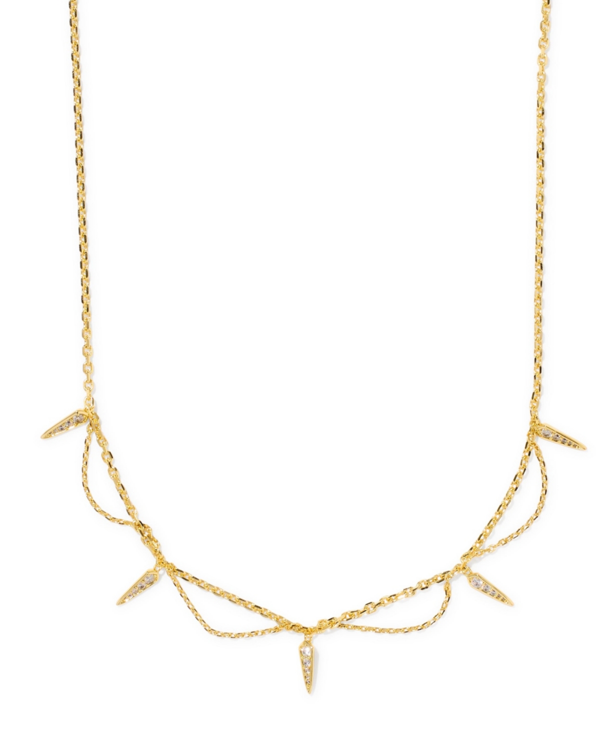 Kendra Scott Cubic Zirconia Gold-Tone Fate Choker Necklace