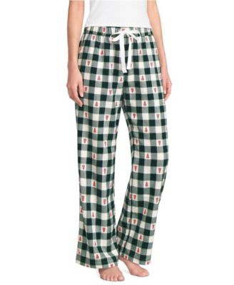 Women's Flannel Wide Leg Sleep Pants