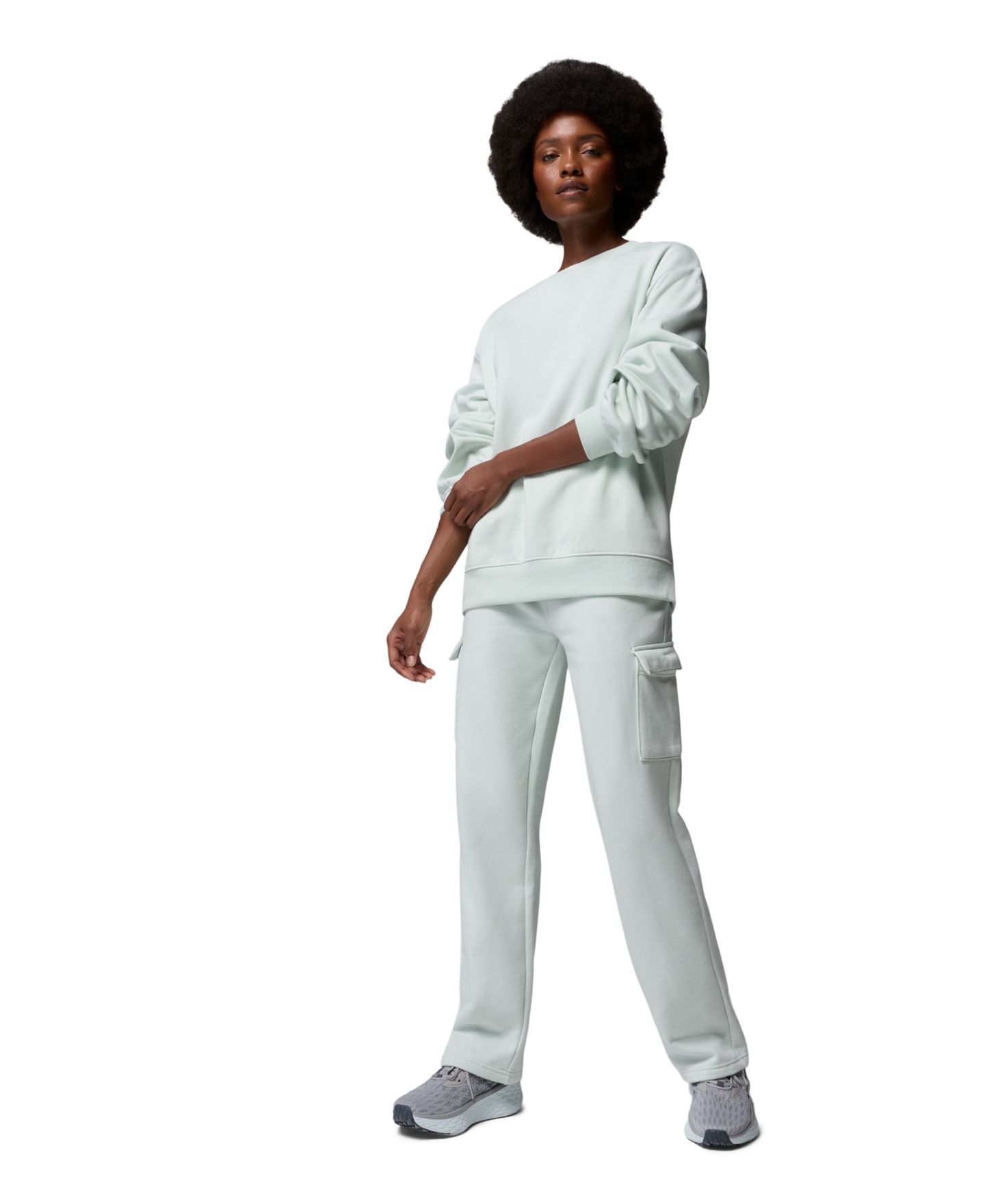 Женский свитшот Columbia Aldermore Crewneck Long-Sleeve Sweatshirt, цвет: Состаренный розовато-лиловый — фото 6