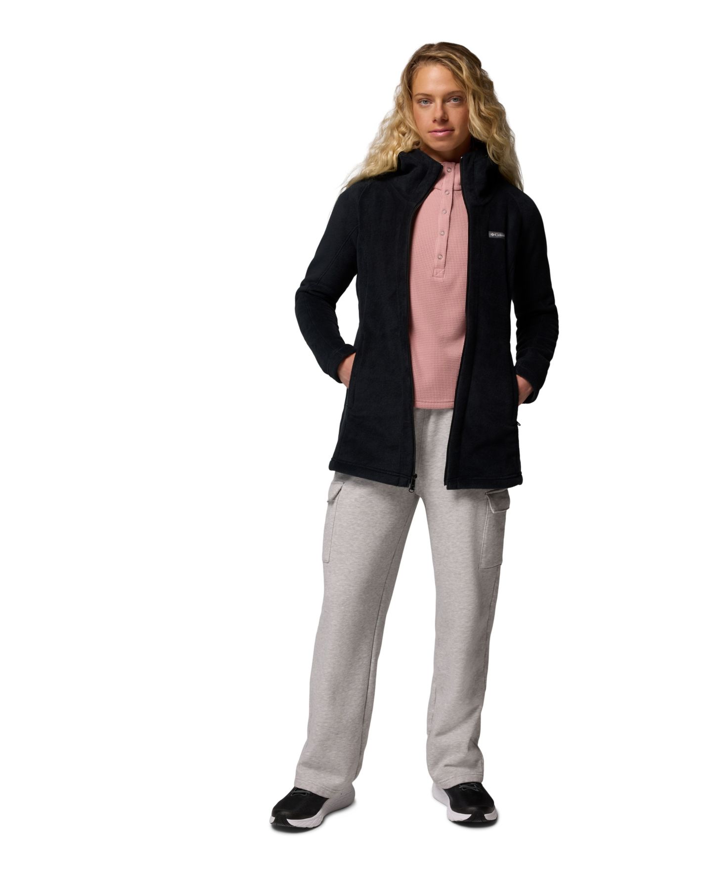 Женское худи Columbia Benton Springs™ II Full Zip Fleece, цвет: Чёрный — фото 2