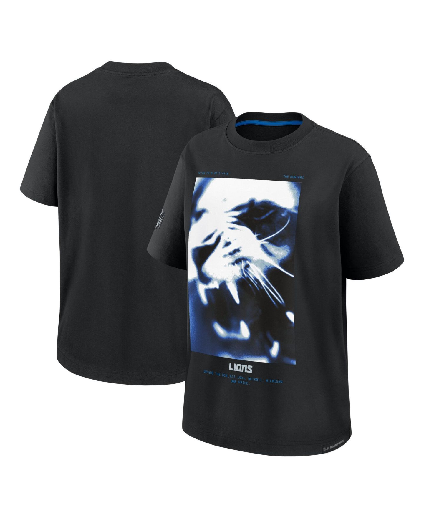 Мужская футболка Nike Black Detroit Lions 2026 Rivalries Collection Boyfriend — фото 1
