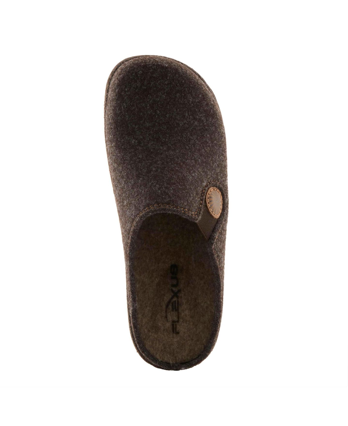 Женские сандалии Flexus Cozily with Faux Fur Padded Lining Slide Clog, цвет: Тёмный коричневый — фото 5