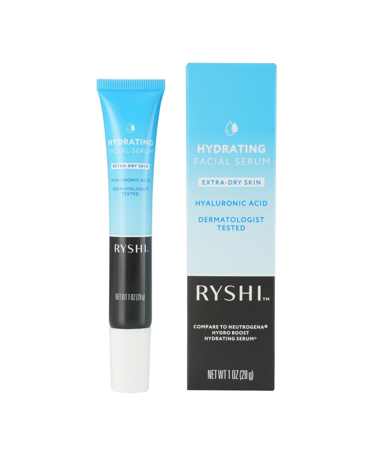 Pursonic Hydrating Facial Serum Deep Moisture for Extra Dry Skin With Hyaluronic Acid 1 Ounce, 28 Gram - Blue