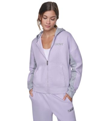 Women's Oversized Full-Zip Colorblock Hoodie
