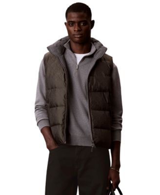 Men's Reversible Puffer Full-Zip Vest