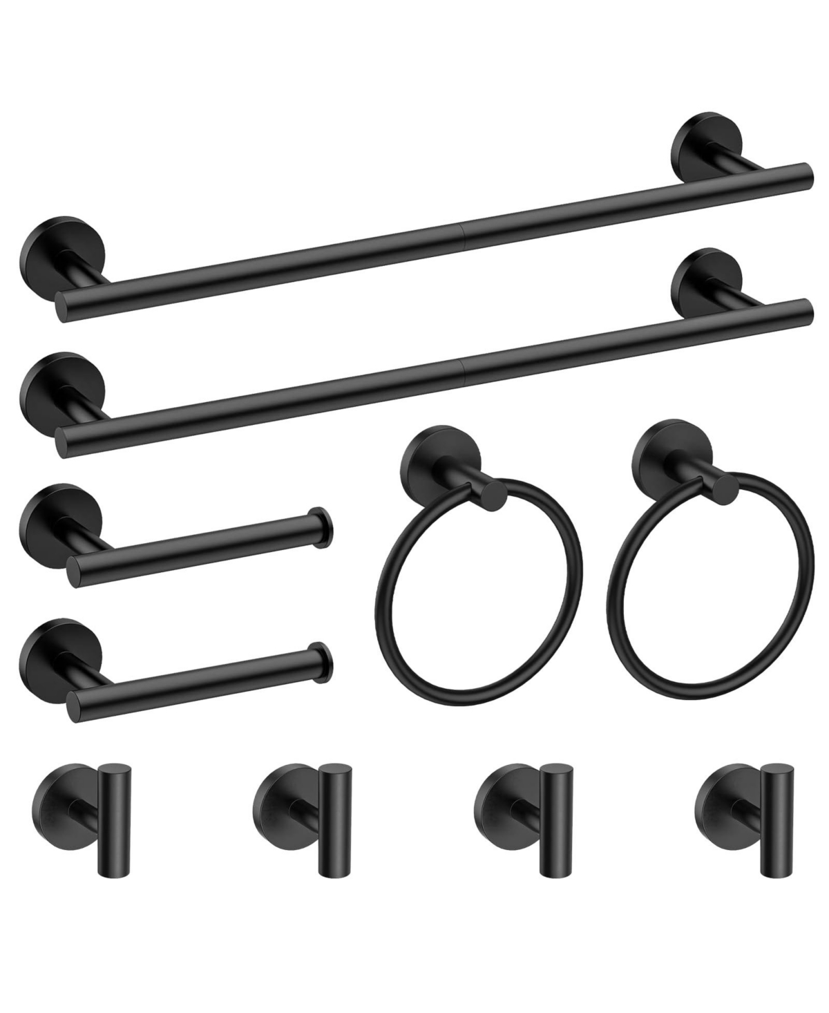 Cyqbd 10 Pieces 24" Matte Bathroom Hardware Set