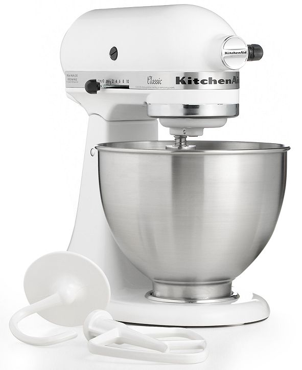 KitchenAid K45SSWH Classic 4.5-Qt. Stand Mixer & Reviews ...