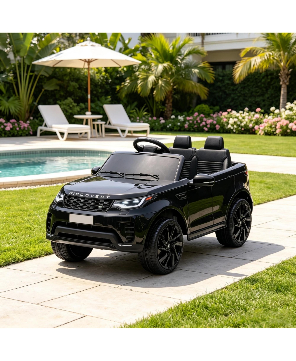Sevorley 12V Kids Electric Car with Parent Remote and Soft Start Suspension, 66 lb. Capacity, Ages 3-6 - Black