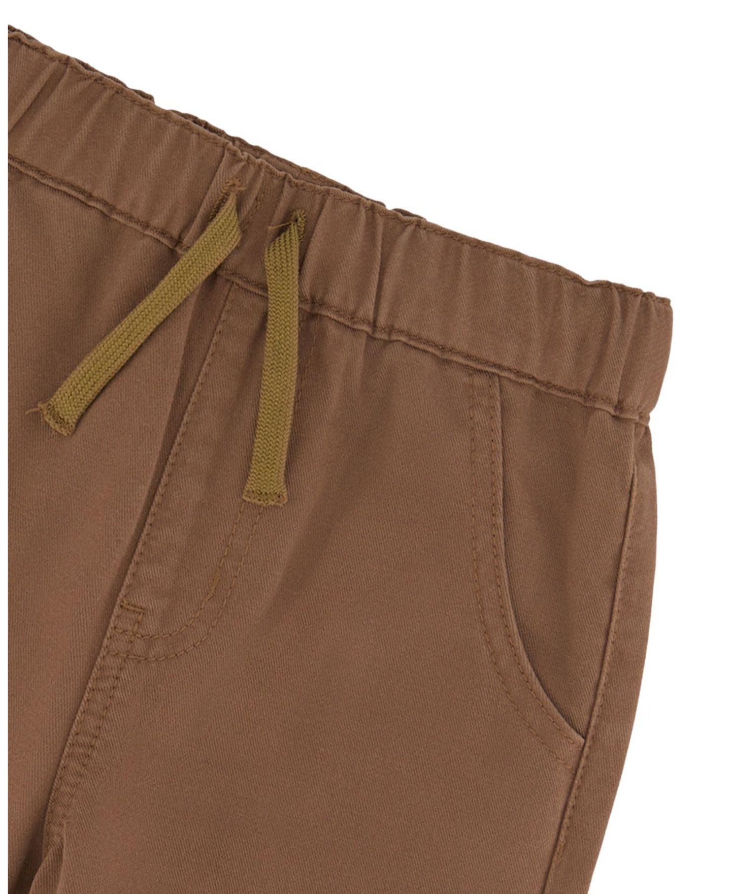 Брюки Deux par Deux Twill Pants with Cargo Pockets для мальчиков, цвет: Нейтральный коричневый — фото 7