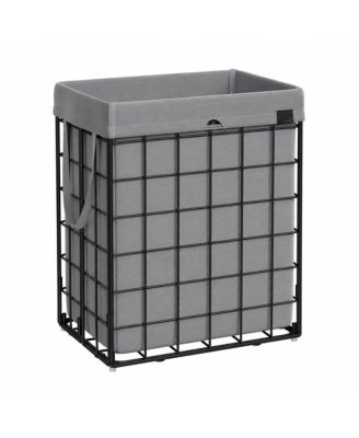 23.8 Gal Laundry Hamper with Metal Wire Frame and Removable Bag