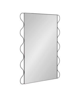 Wriggle Wavy Wall Mirror Metal, Decorative Wavy Vanity Mirror