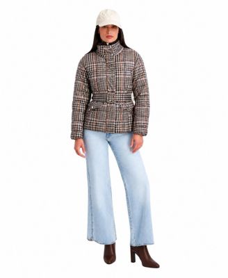Women's Quilted Funnel-Neck Puffer Jacket