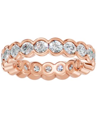 Diamond Round-Cut Full Eternity Band Ring (3 ct. t.w.) in 14k White, Yellow, Rose Gold or Platinum