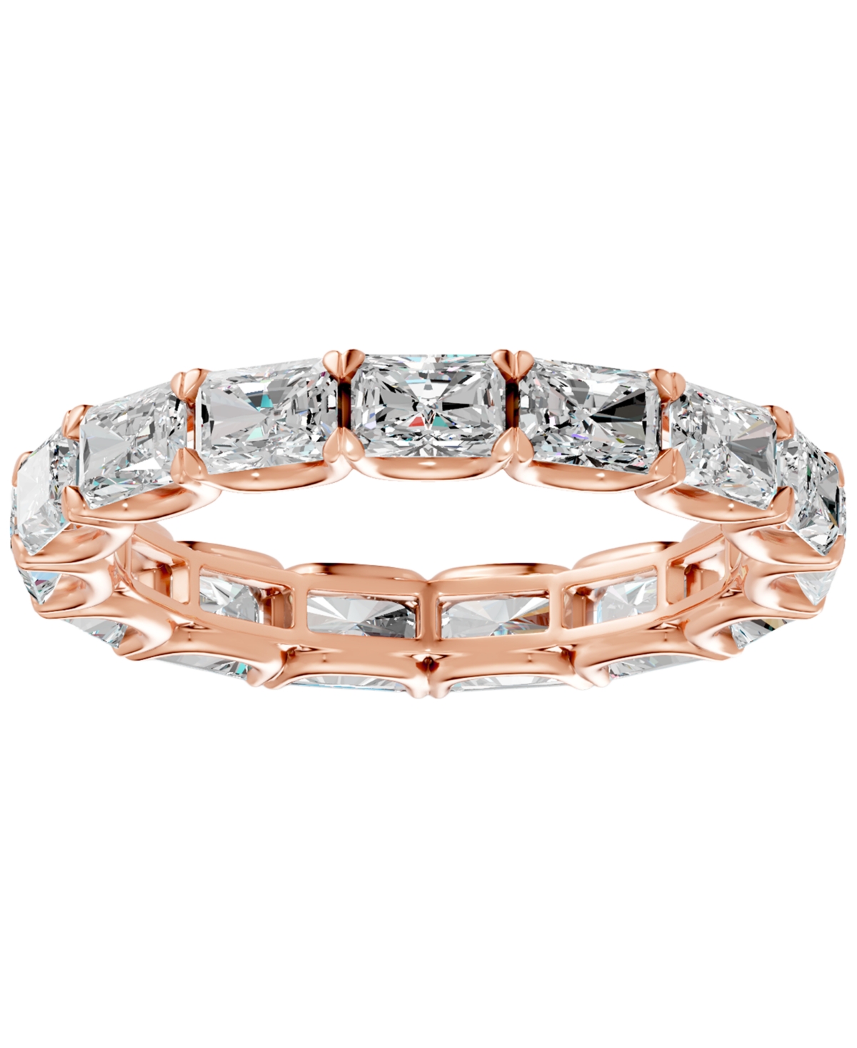 Macy's Diamond Radiant Full Eternity Ring (3 ct. t.w.) 14k White, Yellow, Rose Gold or Platinum