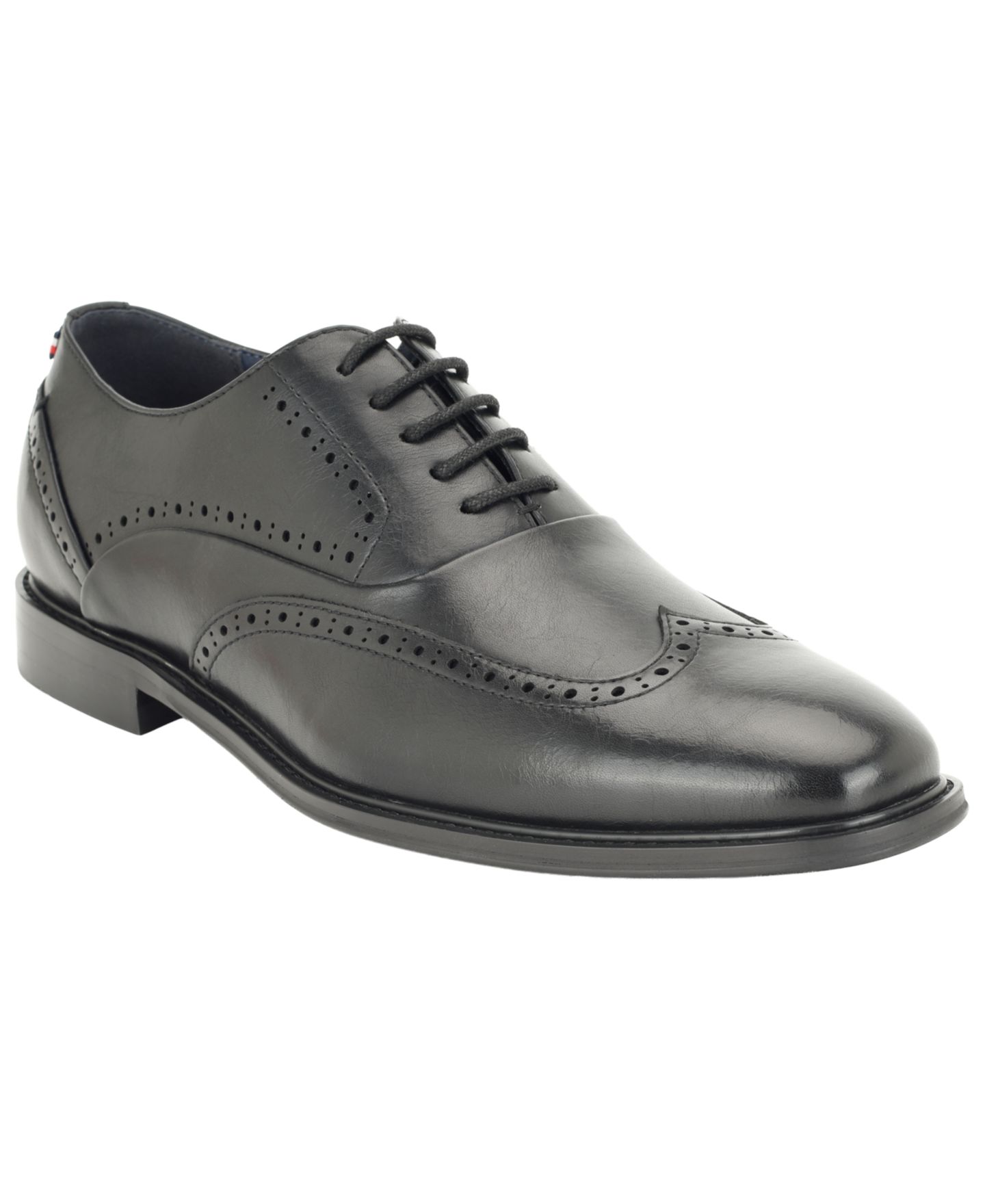 Мужские туфли Tommy Hilfiger Cohan Wingtip Oxfords, цвет: Чёрный — фото 1