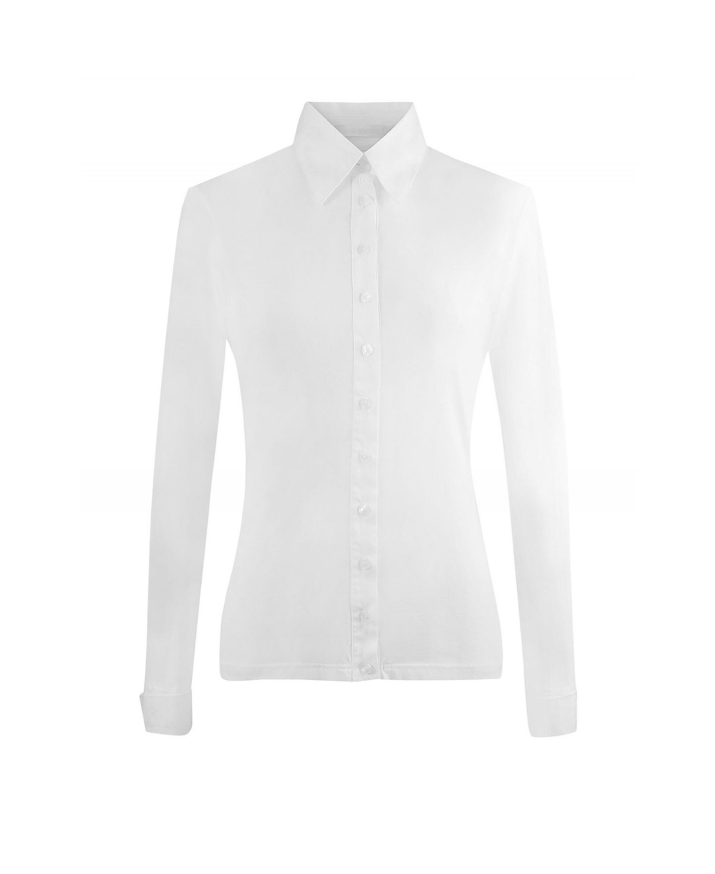 Женская рубашка Anne Fontaine Nuage Long-Sleeve Button-Front, цвет: Белый — фото 4