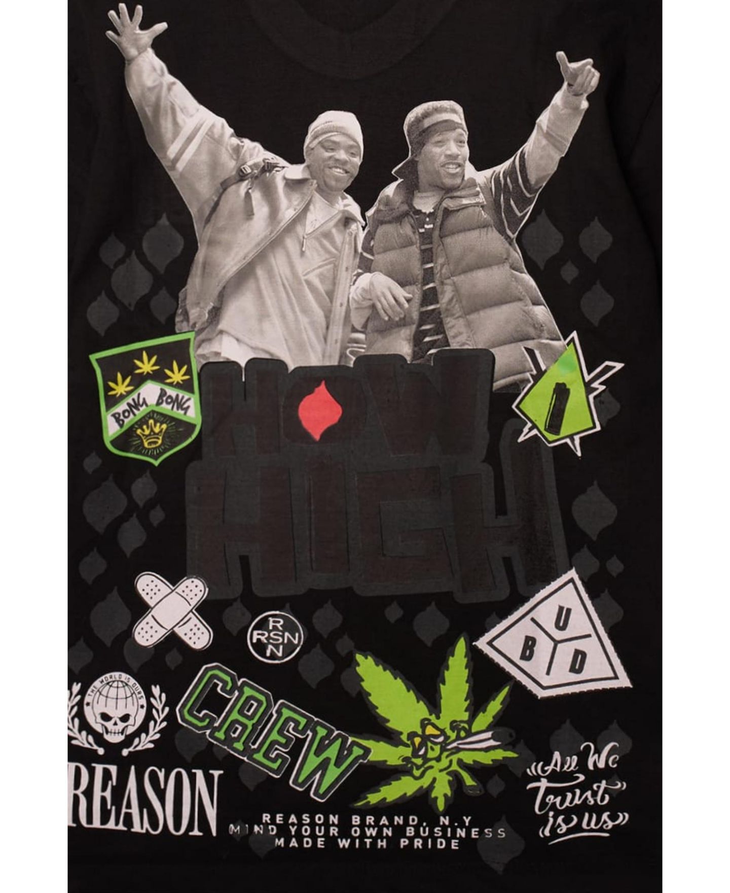 Мужская футболка Reason How High Crew Embroidered Short Sleeve — фото 3