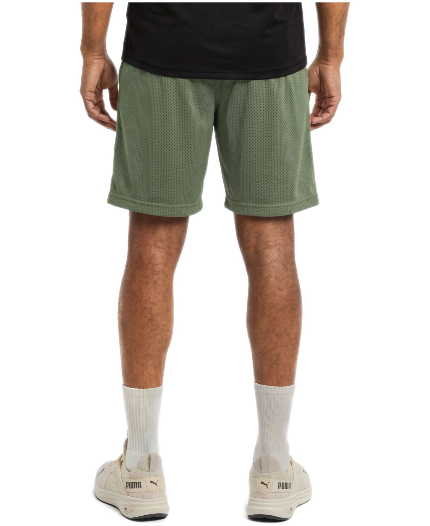 Мужские шорты Puma Reversible Drawcord Waistband Shorts, 8" Inseam, цвет: Мох — фото 4