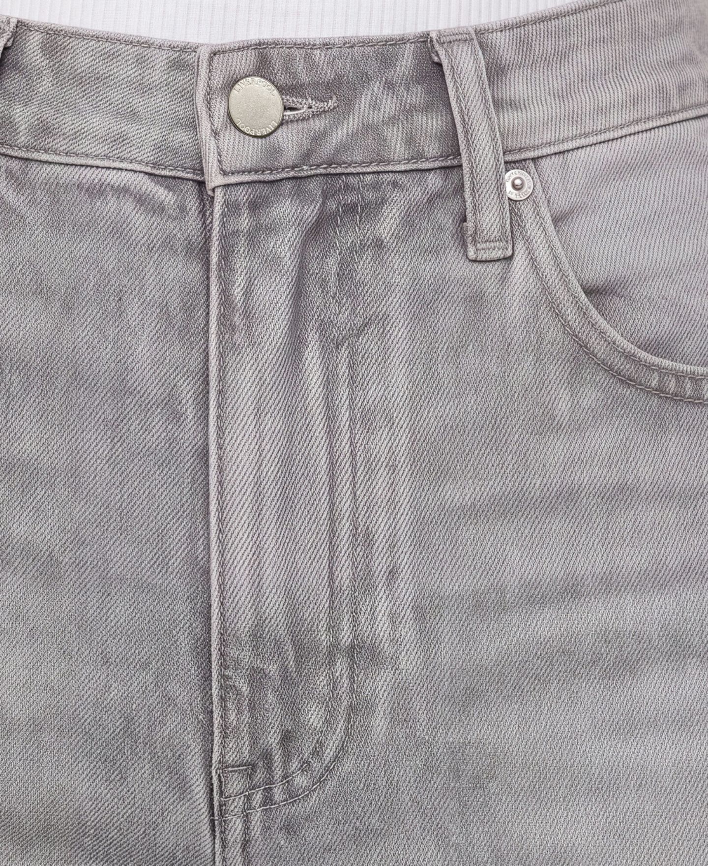 Женские джинсы Liverpool Los Angeles Stride High-Rise Wide-Leg Denim, цвет: Пыльный серый — фото 2