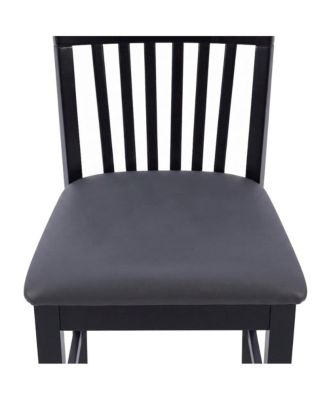 Craftsman Counter Stool with Mission Slat Back for Kitchen Island