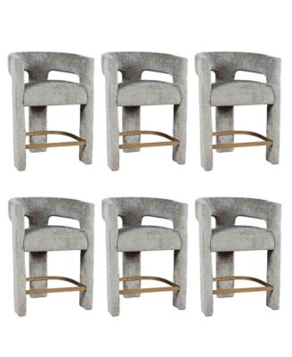 Modern Upholstered Counter Stool