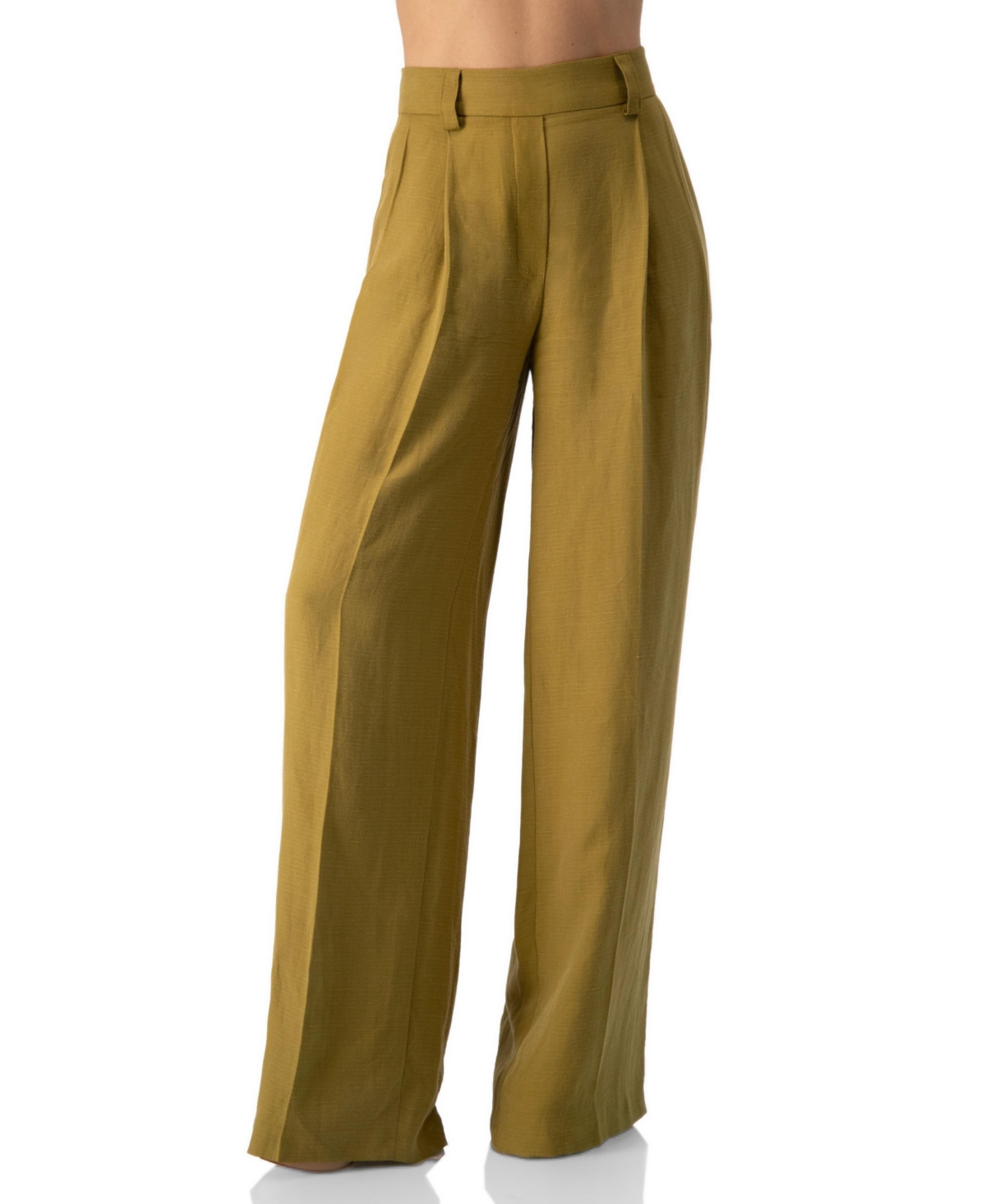 Ivonne Women's High-Waist Wide-Leg Pleated Trousers