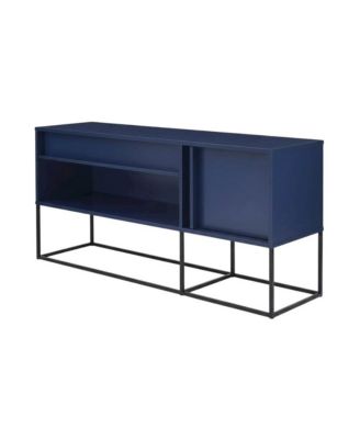TV Stand with LED Lights and Engineered Wood Construction