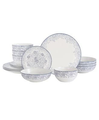 Floral 16-Piece Dinnerware Set, Service for 4