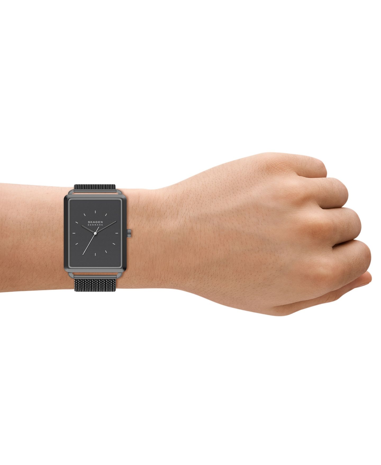 Мужские часы Skagen Quartz Hagen Gunmetal Stainless Steel Mesh 36mm — фото 11