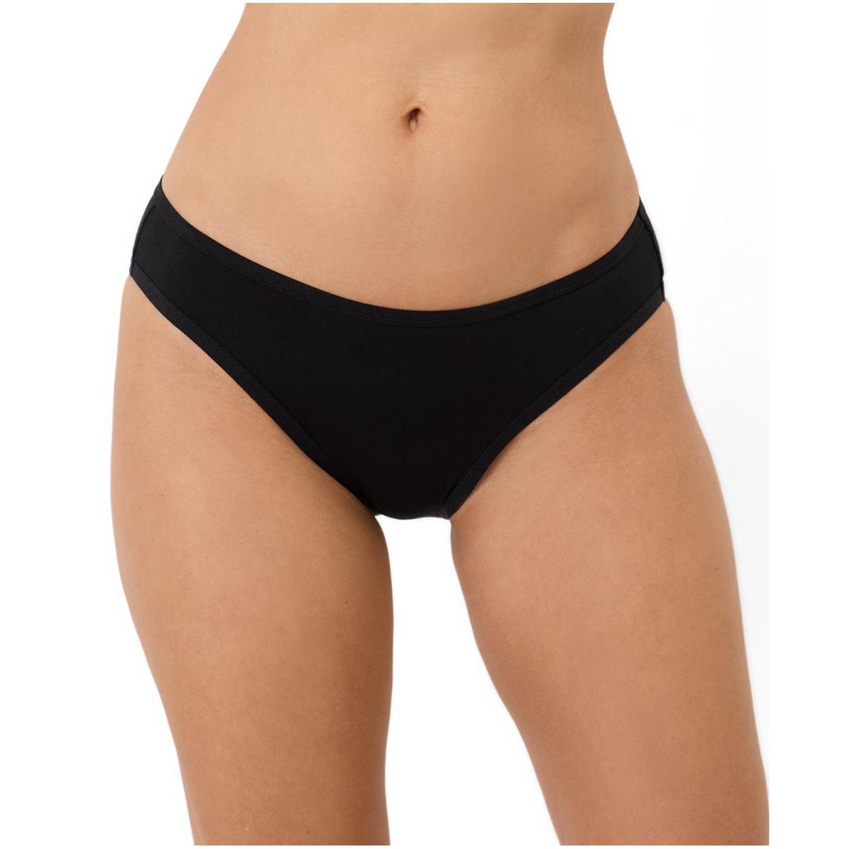 Pact Women's Everyday Classic Fit Bikini - Black  white edit