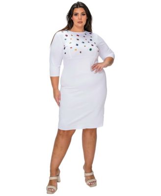 Plus Size Nesya Embellished Dress