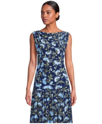 Women's Sleeveless Silky Knit Drape Front Top