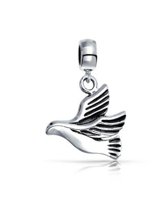 Sterling Silver World Peace Dove Dangle Charm