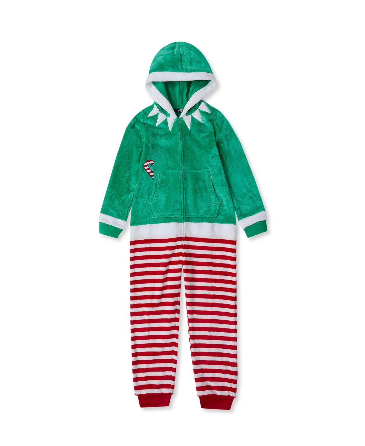 Lands' End Little Girls Plush Holiday Onesie