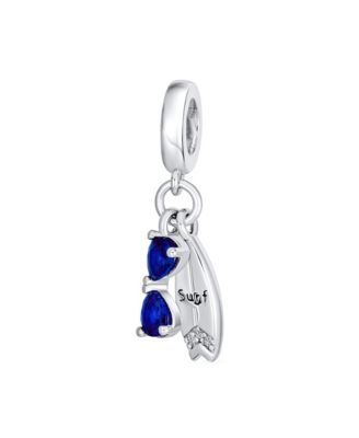 Cubic Zirconia Sunglasses and Surfboard Charm