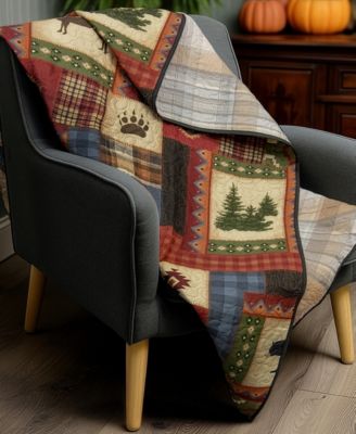 Green Forest Reversible Throw, 50" x 60"