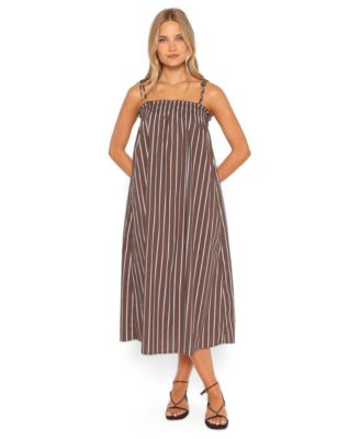 Women's Talita Square Neck Maxi Dress with Pockets