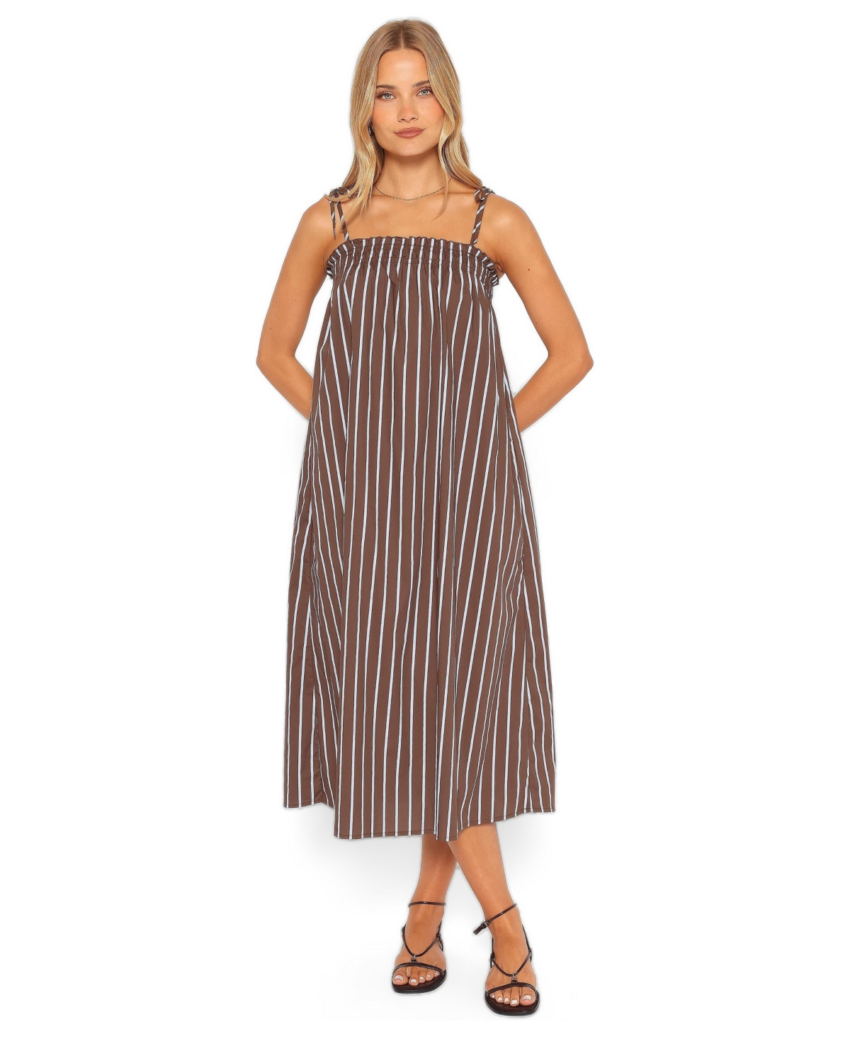 Petal and Pup Women's Talita Square Neck Maxi Dress with Pockets